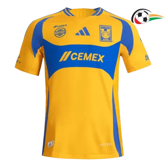 Tigres UANL Camisa Qualidade AAA Primeiro Kit 2024/25 Jogador Amarelo Tigres UANL Camisa Qualidade AAA Primeiro Kit 2024/25 Jogador Amarelo