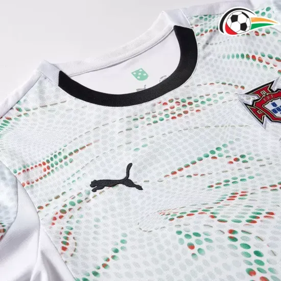 Camiseta Portugal Qualidade Premium Away 2025 ML Branco Camiseta Portugal Qualidade Premium Away 2025 ML Branco