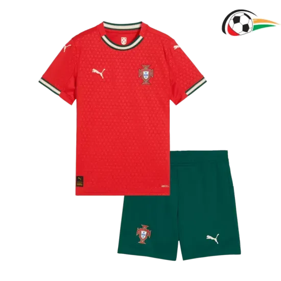 Portugal Camiseta Qualidade TAILANDESA Primeiro Kit 2025 Niños Vermelho