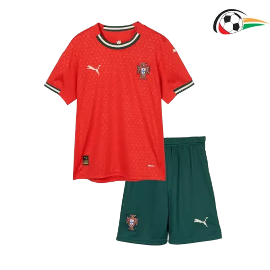 Portugal Camiseta Qualidade TAILANDESA Primeiro Kit 2025 Niños Vermelho