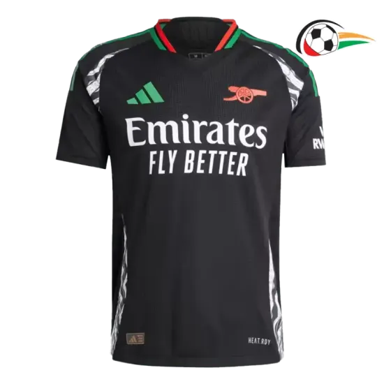 Arsenal Camiseta Qualidade Premium Away Segundo Kit 2024/25 Jogador Preto Arsenal Camiseta Qualidade Premium Away Segundo Kit 2024/25 Jogador Preto