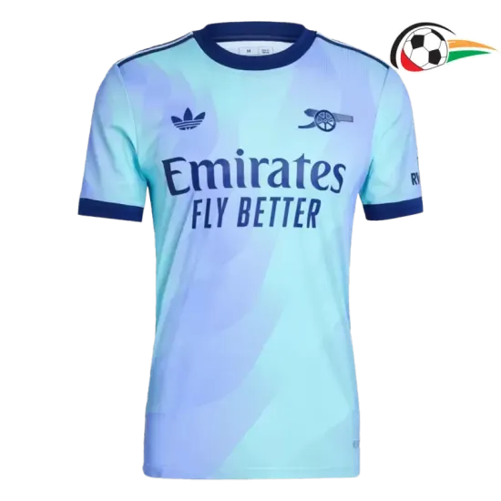 Arsenal Equipacione Futebol Thrid Terceiro Kit 2024/25 Versão Jogador Azul Arsenal Equipacione Futebol Thrid Terceiro Kit 2024/25 Versão Jogador Azul