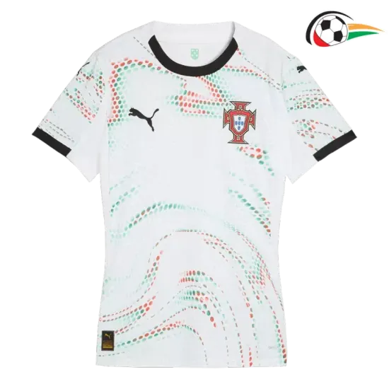 Camisola Portugal Qualidade Premium Visitante 2025 Mulher Branco Camisola Portugal Qualidade Premium Visitante 2025 Mulher Branco