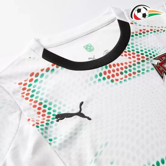 Camisola Portugal Qualidade Premium Visitante 2025 Mulher Branco Camisola Portugal Qualidade Premium Visitante 2025 Mulher Branco