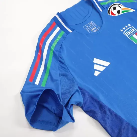 Italia Camisola Qualidade TAILANDESA Home Primeiro Kit 2024 Jogador Azul Italia Camisola Qualidade TAILANDESA Home Primeiro Kit 2024 Jogador Azul