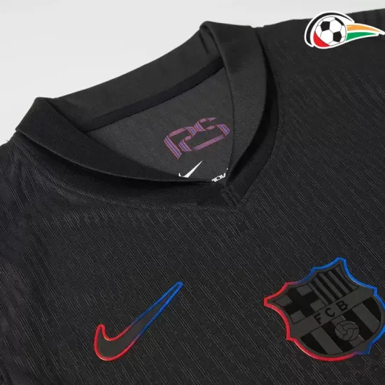 Camisa Barcelona Qualidade AAA Visitante Segundo Kit 2024/25 Versão Jogador Preto Camisa Barcelona Qualidade AAA Visitante Segundo Kit 2024/25 Versão Jogador Preto