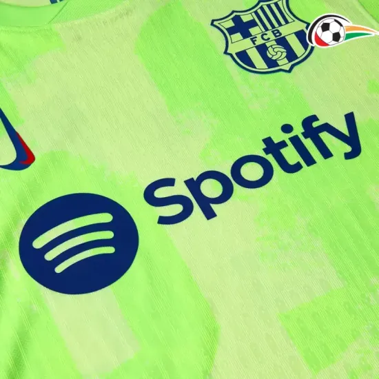Camiseta Barcelona Qualidade Premium Alternativa 2024/25 Jogador Verde Camiseta Barcelona Qualidade Premium Alternativa 2024/25 Jogador Verde