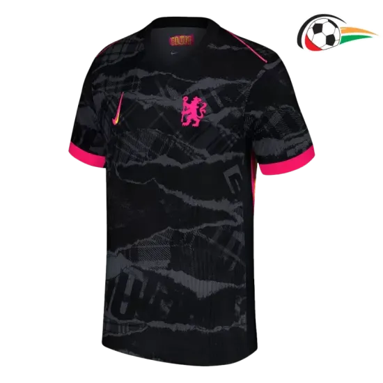Camiseta Chelsea Qualidade TAILANDESA Alternativa 2024/25 Jogador Preto Camiseta Chelsea Qualidade TAILANDESA Alternativa 2024/25 Jogador Preto