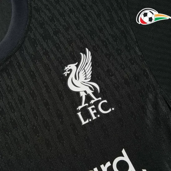 Liverpool Camiseta Replicas Segundo Kit 2024/25 Jogador Preto Liverpool Camiseta Replicas Segundo Kit 2024/25 Jogador Preto