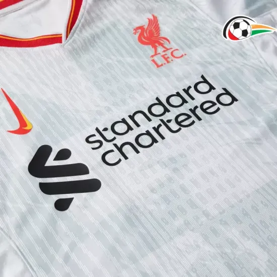 Liverpool Equipacione Baratas Thrid Terceiro Kit 2024/25 Versão Jogador Branco Liverpool Equipacione Baratas Thrid Terceiro Kit 2024/25 Versão Jogador Branco