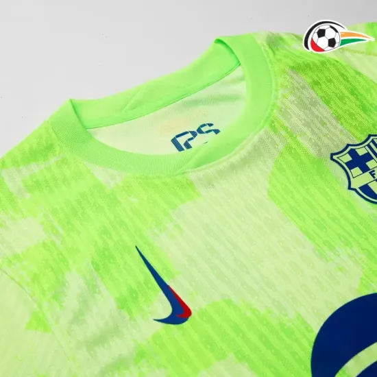 Barcelona Camisa Baratas Thrid 2024/25 Versão Jogador Verde Barcelona Camisa Baratas Thrid 2024/25 Versão Jogador Verde