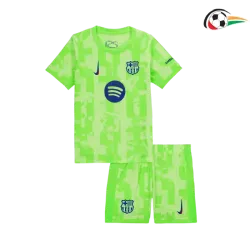 Barcelona Camisola Qualidade TAILANDESA Terceiro Kit 2024/25 (Camisola + Calções) Verde