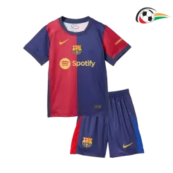Camisa Barcelona Futebol Local 2024/25 Infantil Vermelho/Azul