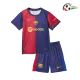 Camisa Barcelona Futebol Local 2024/25 Infantil Vermelho/Azul Camisa Barcelona Futebol Local 2024/25 Infantil Vermelho/Azul