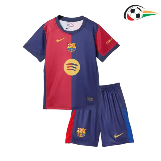 Camiseta Barcelona Replicas Primeiro Kit 2024/25 Niños Vermelho/Azul Camiseta Barcelona Replicas Primeiro Kit 2024/25 Niños Vermelho/Azul