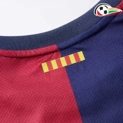 Camiseta Barcelona Replicas Primeiro Kit 2024/25 Niños Vermelho/Azul