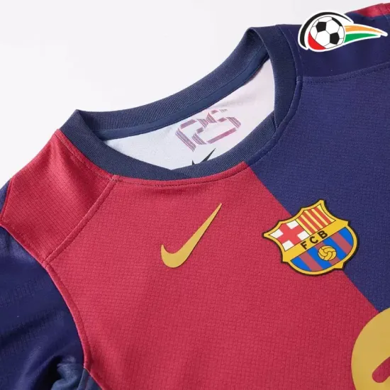 Camiseta Barcelona Replicas Primeiro Kit 2024/25 Niños Vermelho/Azul Camiseta Barcelona Replicas Primeiro Kit 2024/25 Niños Vermelho/Azul