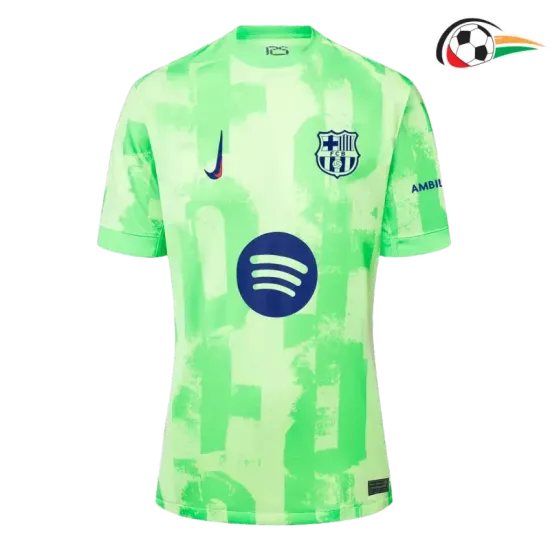 Camisola Barcelona Qualidade Premium Alternativa Terceiro Kit 2024/25 Verde Camisola Barcelona Qualidade Premium Alternativa Terceiro Kit 2024/25 Verde
