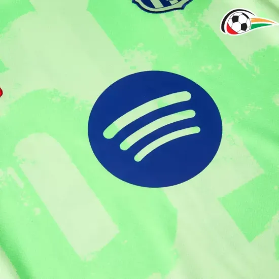 Camisola Barcelona Qualidade Premium Alternativa Terceiro Kit 2024/25 Verde Camisola Barcelona Qualidade Premium Alternativa Terceiro Kit 2024/25 Verde