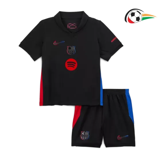 Equipacione Barcelona Baratas Visitante Segundo Kit 2024/25 Infantil Preto Equipacione Barcelona Baratas Visitante Segundo Kit 2024/25 Infantil Preto
