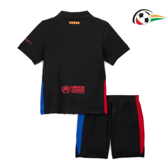 Equipacione Barcelona Baratas Visitante Segundo Kit 2024/25 Infantil Preto Equipacione Barcelona Baratas Visitante Segundo Kit 2024/25 Infantil Preto