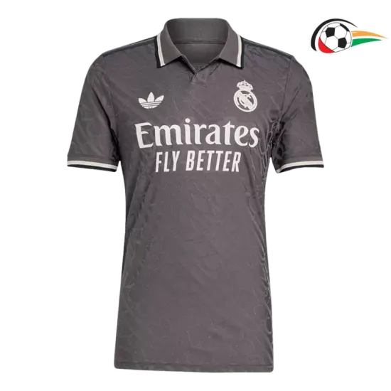 Camisa Real Madrid Baratas Thrid 2024/25 Jogador Cinza Camisa Real Madrid Baratas Thrid 2024/25 Jogador Cinza