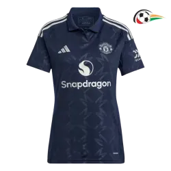 Equipacione Manchester United Qualidade AAA Away 2024/25 Mulher Azul