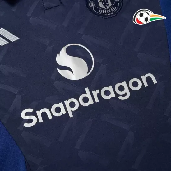 Equipacione Manchester United Qualidade AAA Away 2024/25 Mulher Azul Equipacione Manchester United Qualidade AAA Away 2024/25 Mulher Azul