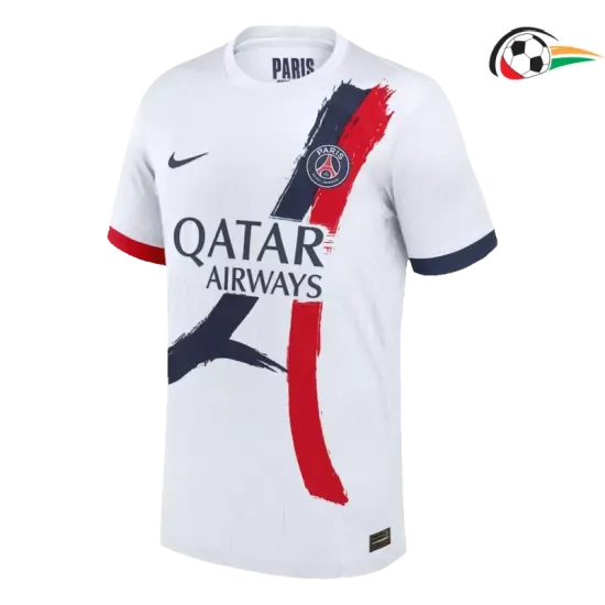 PSG Camiseta Qualidade Premium Away Segundo Kit 2024/25 Versão Jogador Branco PSG Camiseta Qualidade Premium Away Segundo Kit 2024/25 Versão Jogador Branco