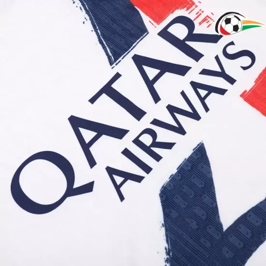 PSG Camiseta Qualidade Premium Away Segundo Kit 2024/25 Versão Jogador Branco PSG Camiseta Qualidade Premium Away Segundo Kit 2024/25 Versão Jogador Branco