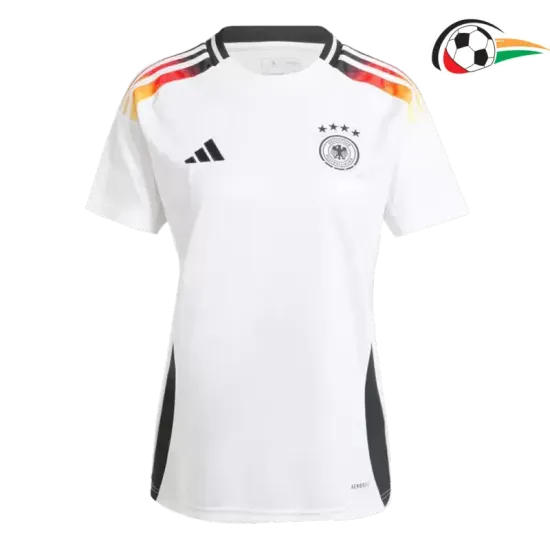 Camiseta Alemania Replicas Primeiro Kit 2024 Mulher Branco Camiseta Alemania Replicas Primeiro Kit 2024 Mulher Branco