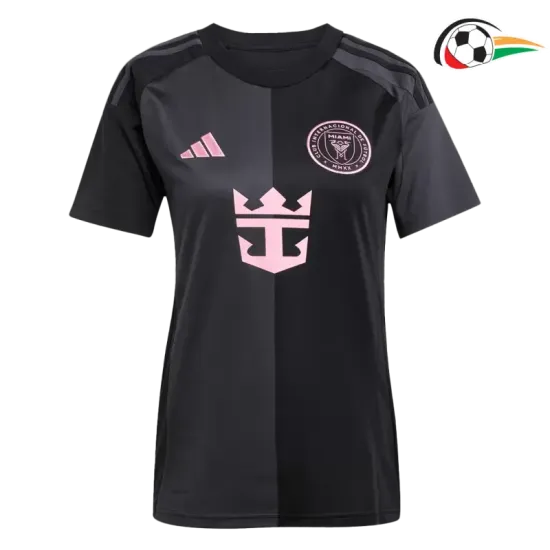 Camiseta Inter de Miami Qualidade Premium Visitante 2025 Mulher Preto