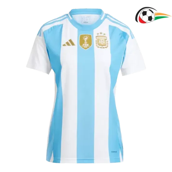 Camiseta Argentina Qualidade TAILANDESA Home Primeiro Kit 2024 Mulher Azul/Branco Camiseta Argentina Qualidade TAILANDESA Home Primeiro Kit 2024 Mulher Azul/Branco