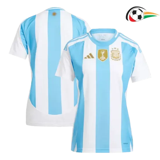 Camiseta Argentina Qualidade TAILANDESA Home Primeiro Kit 2024 Mulher Azul/Branco Camiseta Argentina Qualidade TAILANDESA Home Primeiro Kit 2024 Mulher Azul/Branco