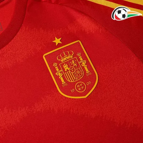 España Camisola Qualidade Premium Primeiro Kit 2024 Vermelho