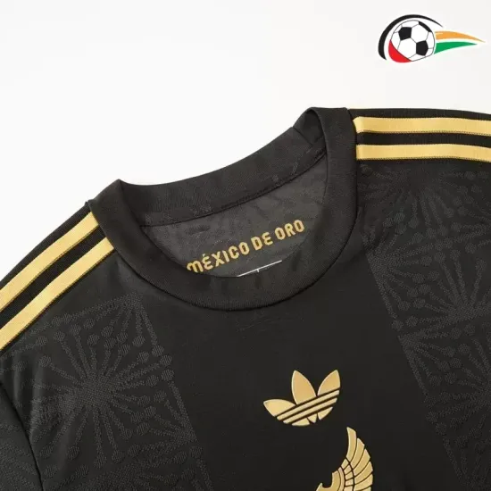 Camiseta México Qualidade Premium Terceiro Kit 2025 Versão Jogador Preto Camiseta México Qualidade Premium Terceiro Kit 2025 Versão Jogador Preto