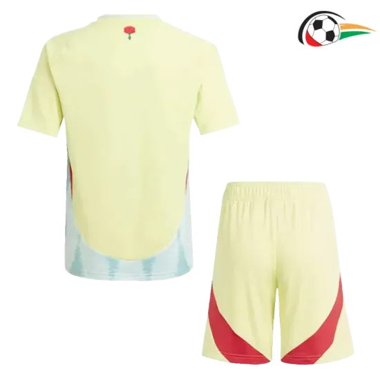 Camisola España Qualidade TAILANDESA Away Segundo Kit 2024 Infantil Amarelo Camisola España Qualidade TAILANDESA Away Segundo Kit 2024 Infantil Amarelo