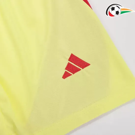 Camisola España Qualidade TAILANDESA Away Segundo Kit 2024 Infantil Amarelo Camisola España Qualidade TAILANDESA Away Segundo Kit 2024 Infantil Amarelo