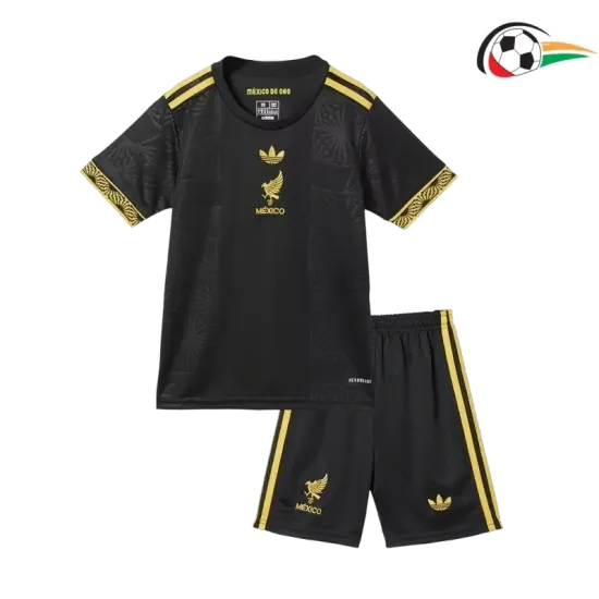Equipacione México Futebol Thrid 2025 (Camisola + Calções) Preto Equipacione México Futebol Thrid 2025 (Camisola + Calções) Preto