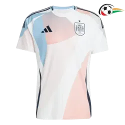 España Camiseta Replicas Visitante O EURO Feminino 2025 Branco