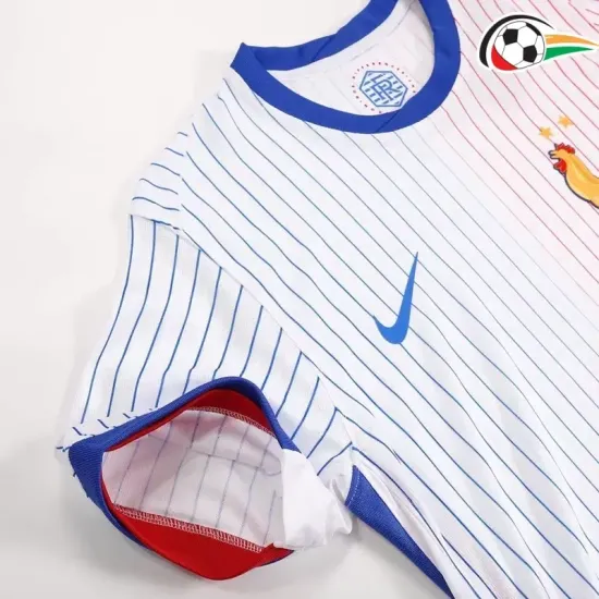 Camisola Francia Qualidade Premium Visitante 2024 Jogador Branco Camisola Francia Qualidade Premium Visitante 2024 Jogador Branco