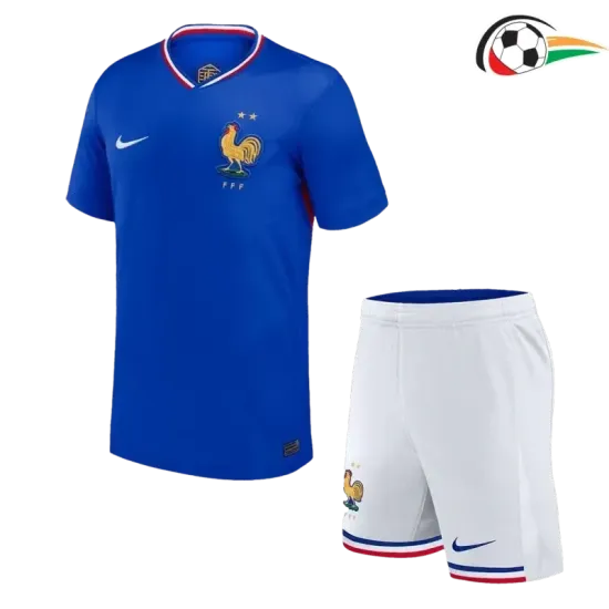 Equipacione Francia Baratas Local Primeiro Kit 2024 Niños Azul/Branco Equipacione Francia Baratas Local Primeiro Kit 2024 Niños Azul/Branco