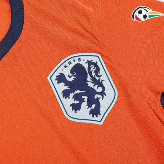 Holanda Camiseta Qualidade Premium Home Primeiro Kit 2024 Versão Jogador Laranja