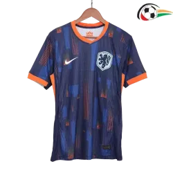 Holanda Equipacione Futebol Visitante 2024 Jogador Azul