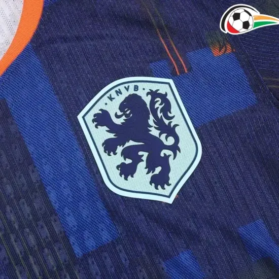 Holanda Equipacione Futebol Visitante 2024 Jogador Azul Holanda Equipacione Futebol Visitante 2024 Jogador Azul
