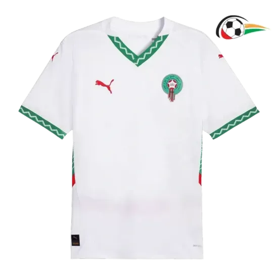 Marruecos Camisa Qualidade AAA Segundo Kit 2025 Branco Marruecos Camisa Qualidade AAA Segundo Kit 2025 Branco