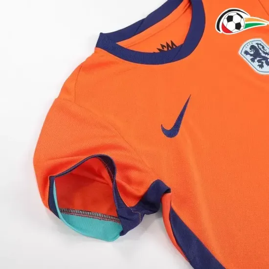 Camiseta Holanda Qualidade TAILANDESA Home 2024 Infantil Laranja