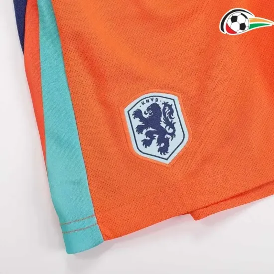 Camiseta Holanda Qualidade TAILANDESA Home 2024 Infantil Laranja