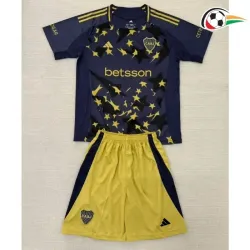 Boca Juniors Camisola Qualidade TAILANDESA Thrid Terceiro Kit 2025/26 Infantil Preto/Amarelo