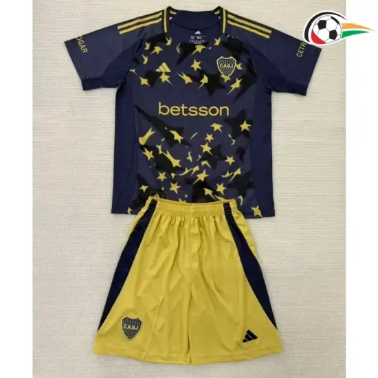 Boca Juniors Camisola Qualidade TAILANDESA Thrid Terceiro Kit 2025/26 Infantil Preto/Amarelo Boca Juniors Camisola Qualidade TAILANDESA Thrid Terceiro Kit 2025/26 Infantil Preto/Amarelo